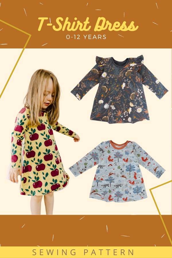 T-Shirt Dress sewing pattern (0-12 years)