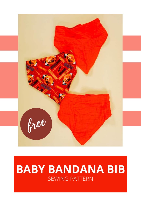 Baby Bandana Bib FREE sewing pattern