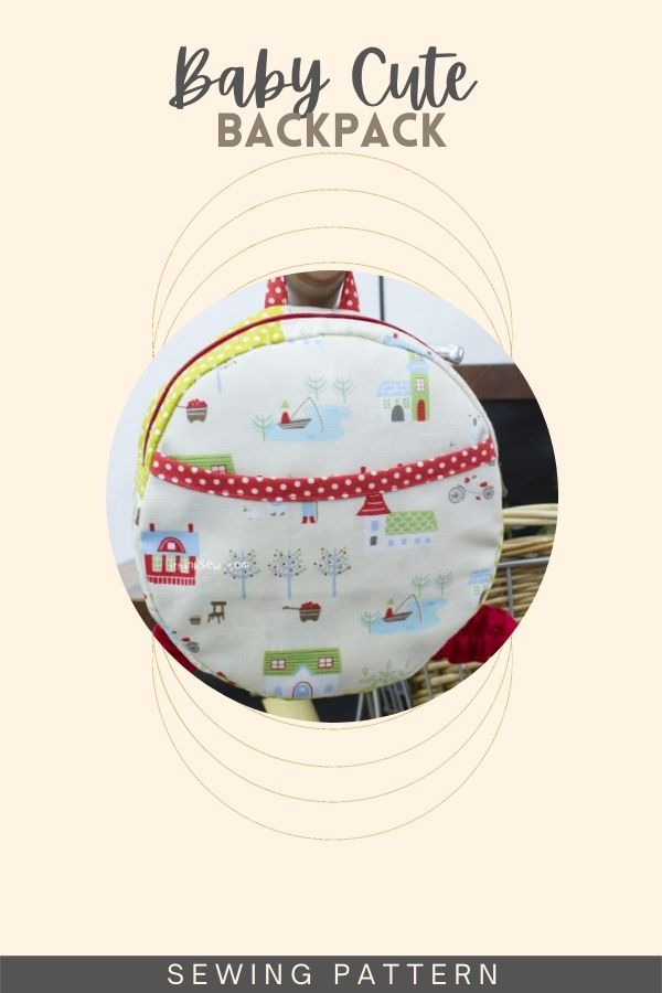 Baby Cute Backpack sewing pattern