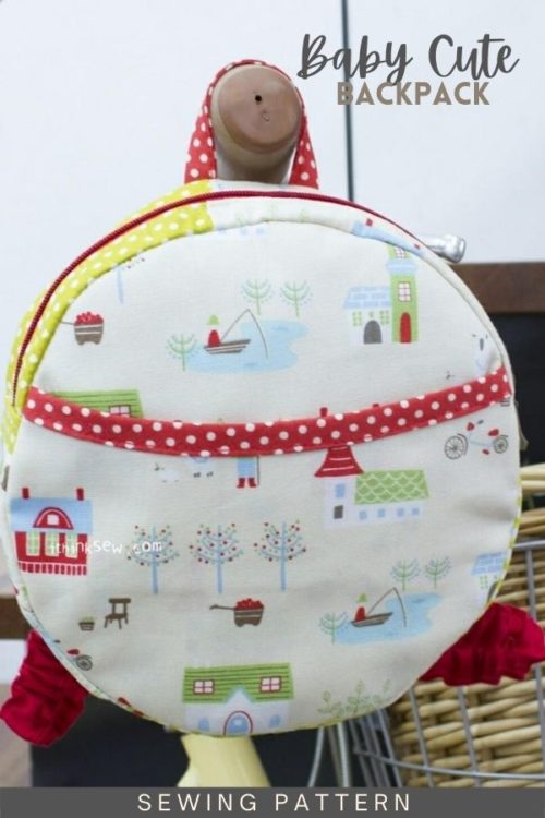 Bebe Backpack Pattern Baby Cute Backpack sewing pattern - Sew Modern Kids
