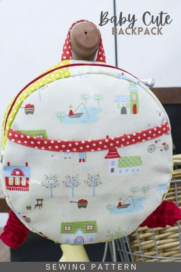 Baby Cute Backpack sewing pattern