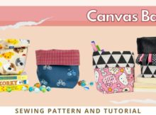 Canvas Basket FREE pattern and tutorial