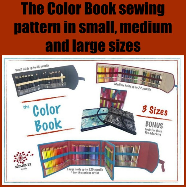 Color Book Art Storage sewing pattern (3 sizes)