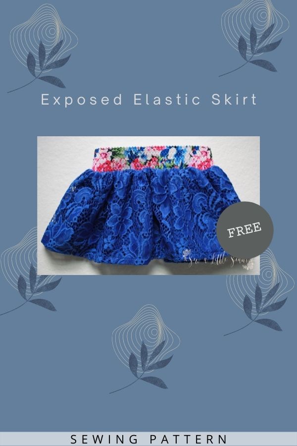 Exposed Elastic Skirt FREE sewing tutorial