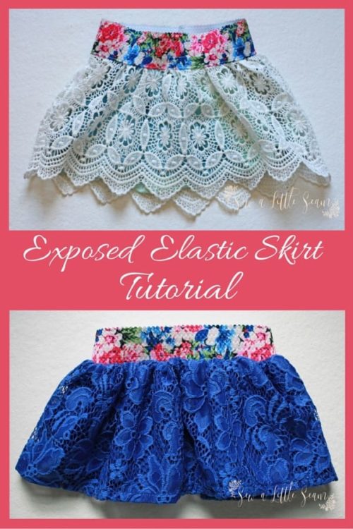 Exposed Elastic Skirt FREE sewing tutorial Sew Modern Kids