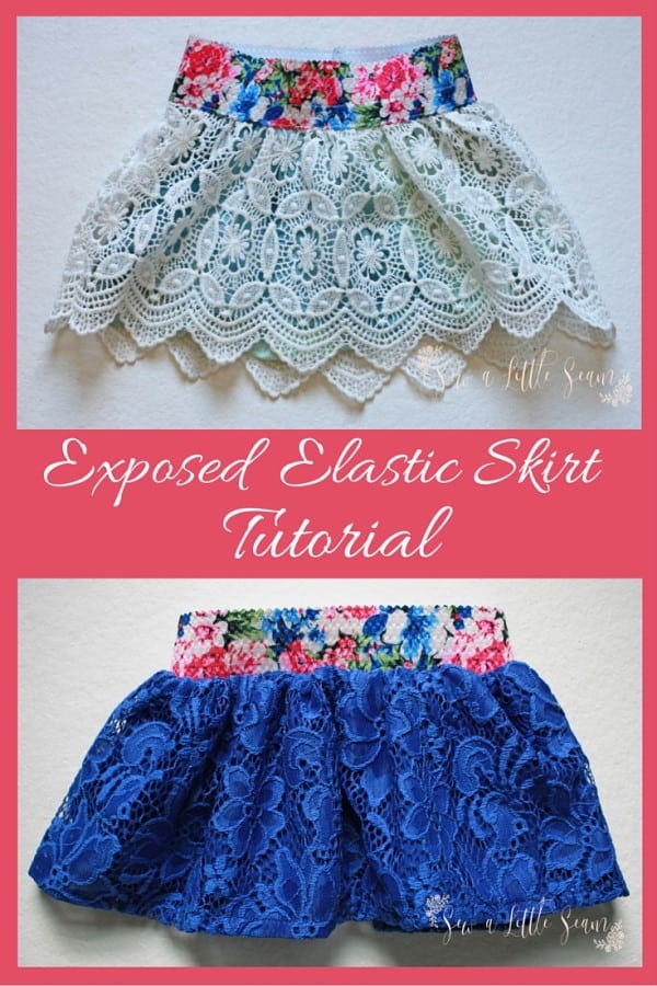 Exposed Elastic Skirt FREE sewing tutorial