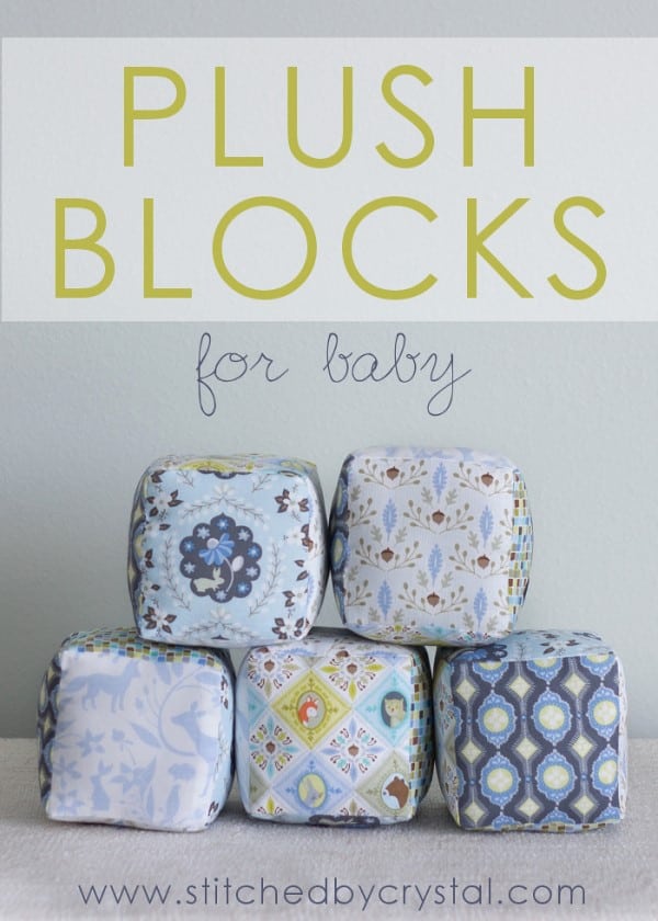 Plush Blocks For Baby FREE sewing tutorial