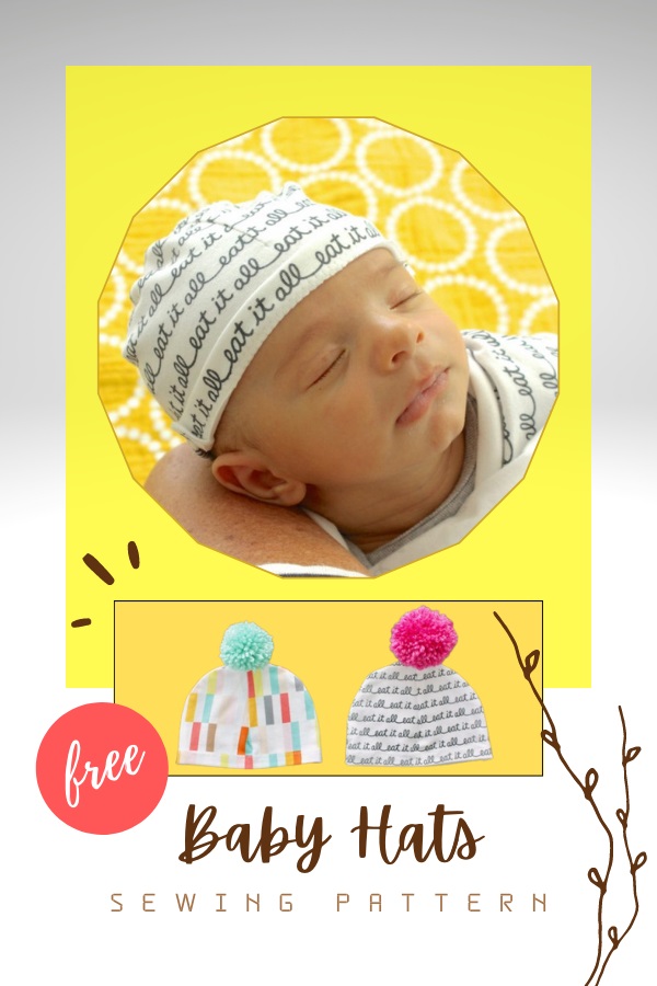 Baby Hats FREE sewing pattern (with video)