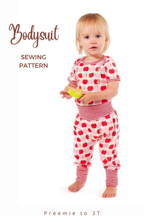 Bodysuit sewing pattern (Preemie to 3T) - Sew Modern Kids