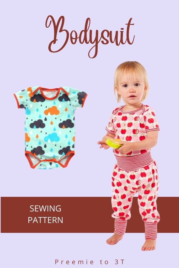 Bodysuit sewing pattern (Preemie to 3T) - Sew Modern Kids