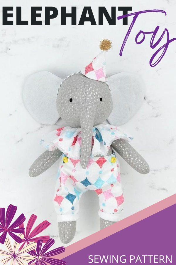 Elephant Toy sewing pattern