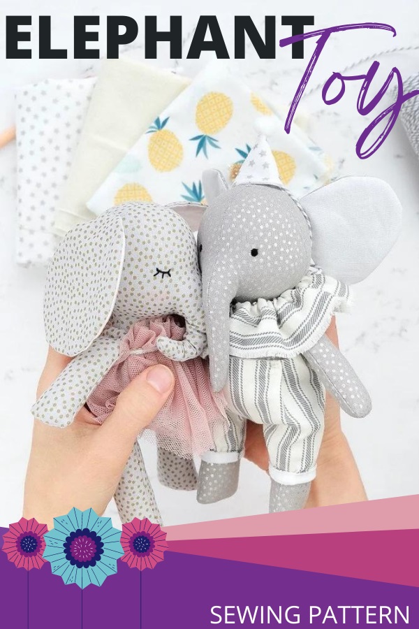 Elephant Toy sewing pattern