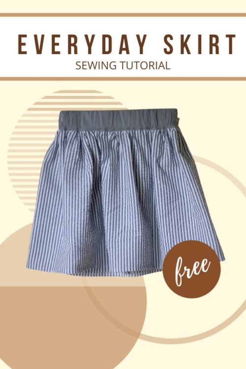 Everyday Skirt FREE sewing tutorial - Sew Modern Kids