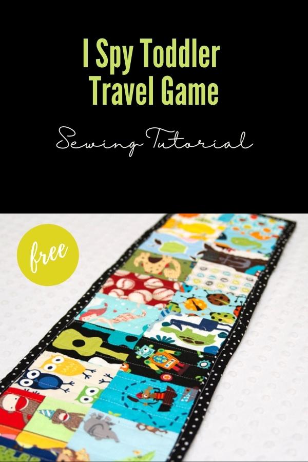 I Spy Toddler Travel Game FREE sewing tutorial