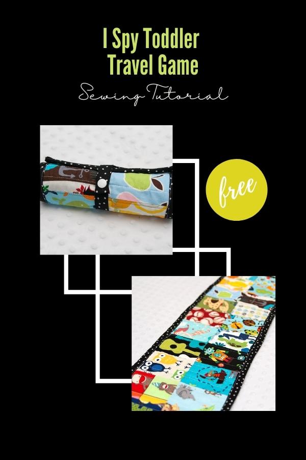 I Spy Toddler Travel Game FREE sewing tutorial