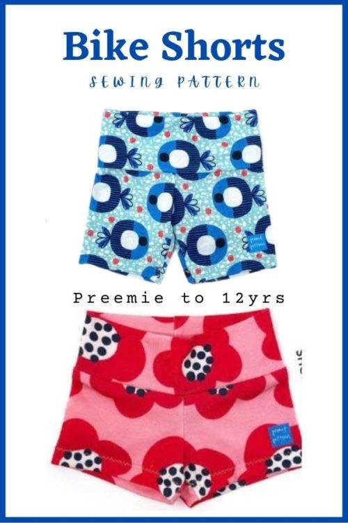 Bike Shorts sewing pattern (Preemie to 12yrs) Sew Modern Kids