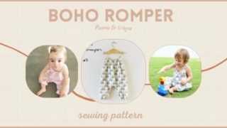 Boho Romper sewing pattern (Preemie to 5/6yrs)
