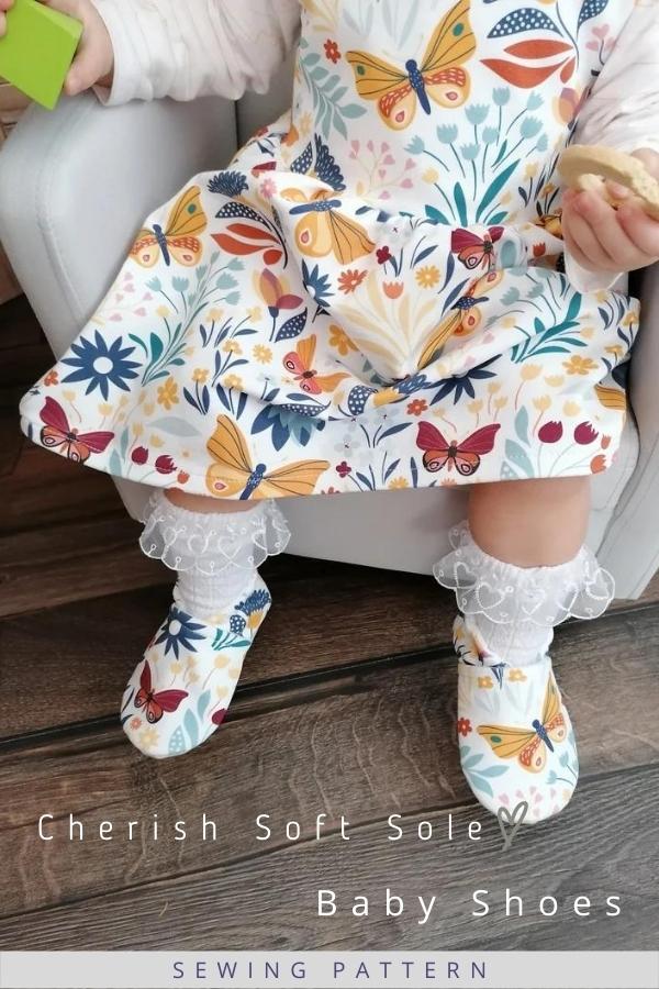 Cherish Soft Sole Baby Shoes sewing pattern