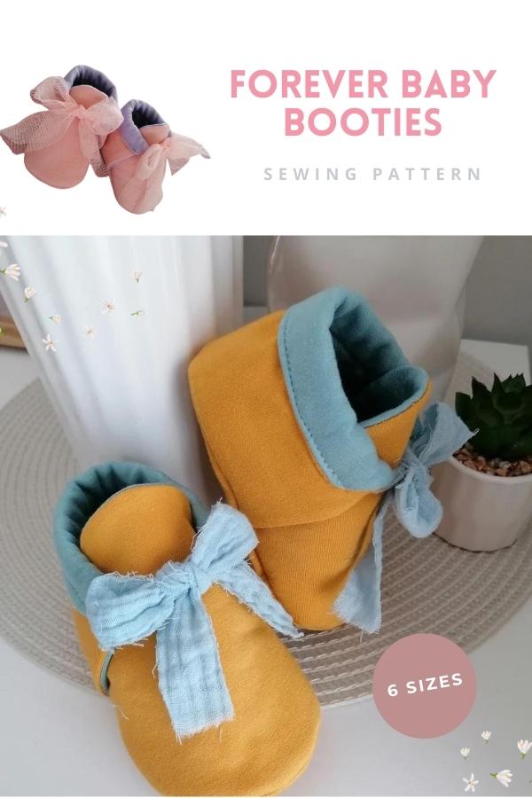 Forever Baby Booties sewing pattern (6 sizes) Sew Modern Kids