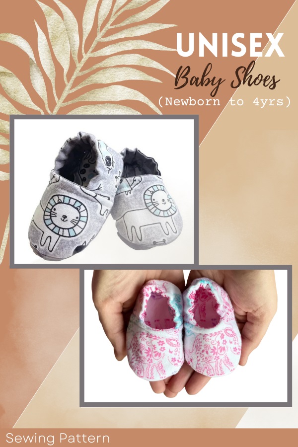 Unisex Baby Shoes sewing pattern (Newborn to 4yrs)