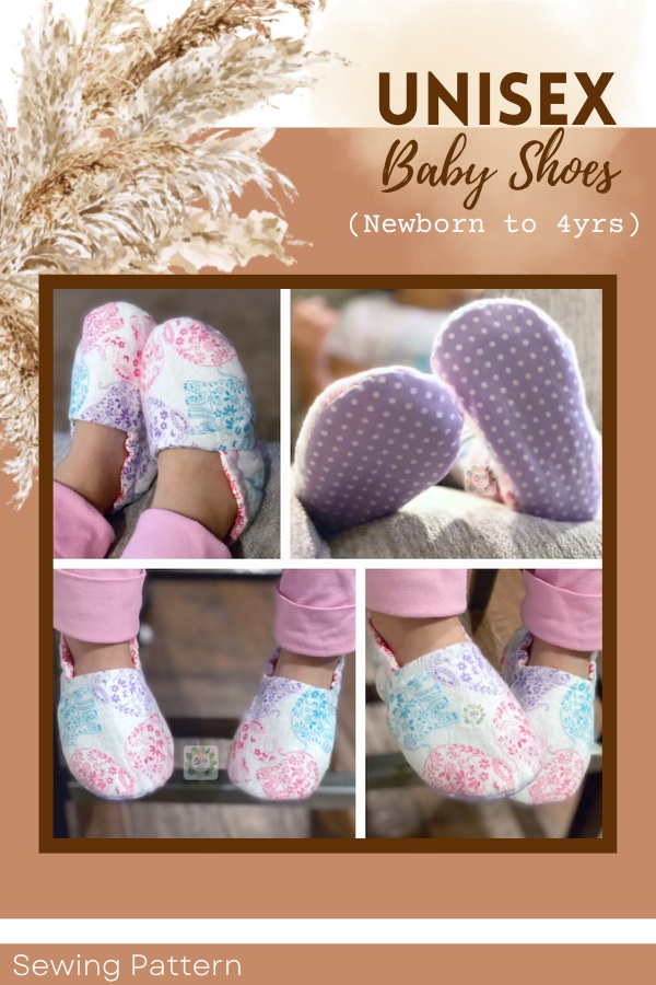 Unisex Baby Shoes sewing pattern (Newborn to 4yrs)