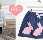 Rabbit Girls Skirt FREE sewing pattern