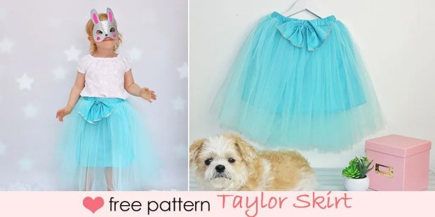 Taylor Tutu Skirt FREE sewing pattern (Sizes 2 to 14)