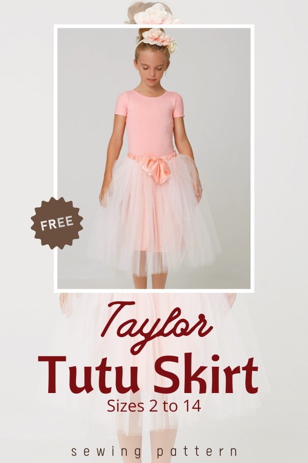 Taylor Tutu Skirt FREE sewing pattern (Sizes 2 to 14)