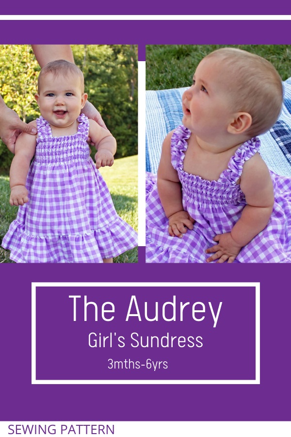 The Audrey Girl's Sundress sewing pattern (3mths-6yrs)