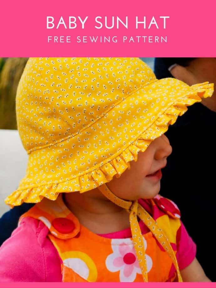 Baby Sunhat FREE sewing pattern (6-12 months) - Sew Modern Kids