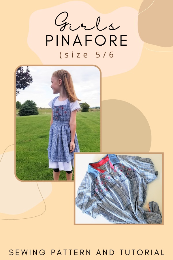 Girls Pinafore FREE sewing pattern and tutorial (size 5/6)