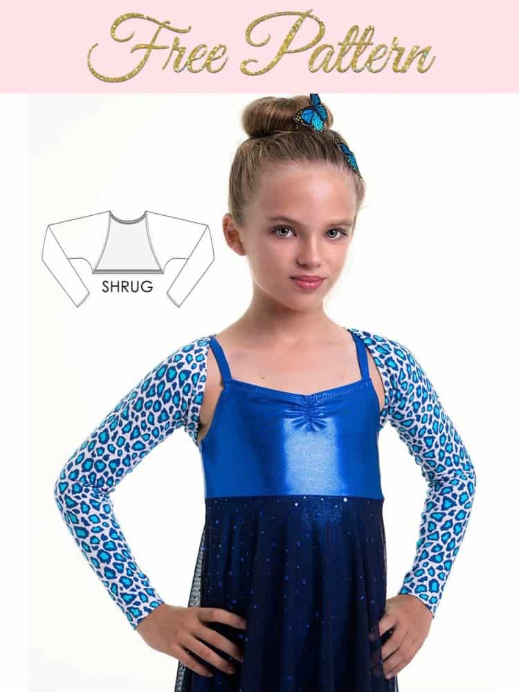 Gym and Dance Shrug FREE sewing pattern (Sizes 2 to 14) - Sew