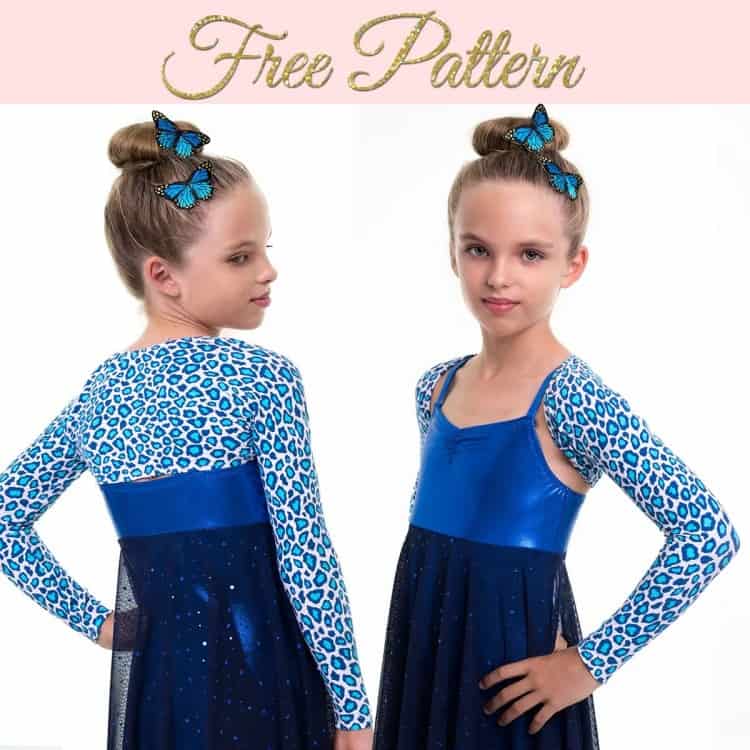Gym and Dance Shrug FREE sewing pattern (sizes 2 to 14)