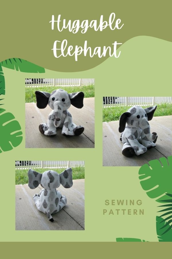 Huggable Elephant sewing pattern