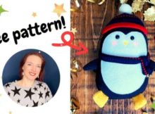 Penguin Plushie FREE sewing pattern (with video tutorial)