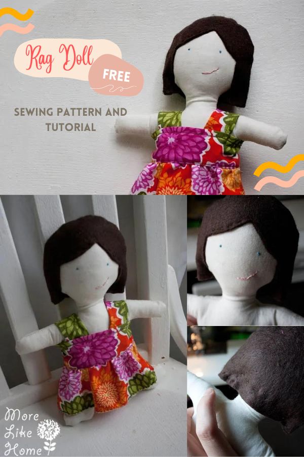 Rag Doll FREE sewing pattern and tutorial