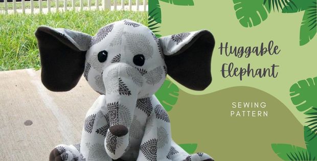 Huggable Elephant sewing pattern