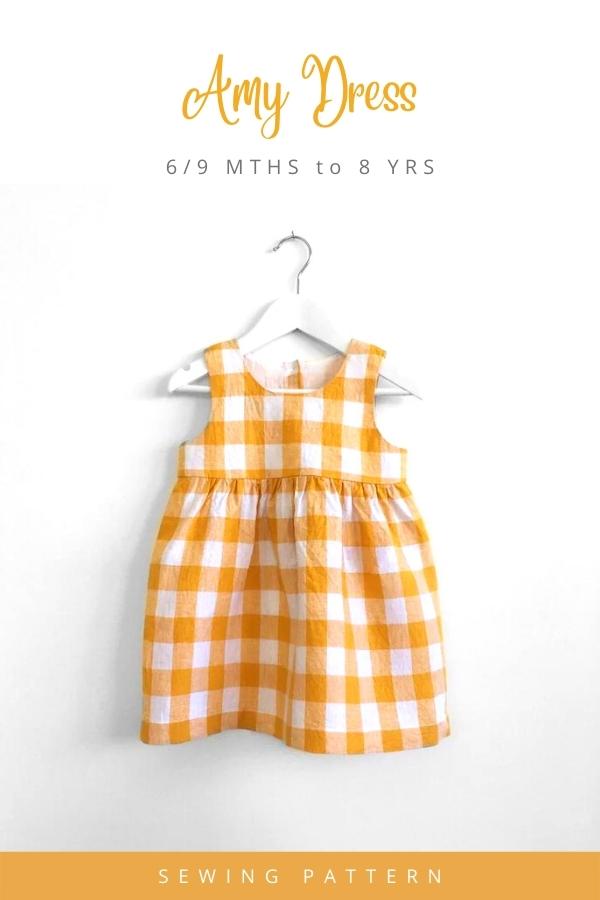 Amy Dress sewing pattern (6/9mths to 8yrs)