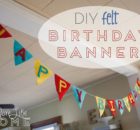 DIY Felt Birthday Banner FREE sewing tutorial