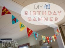 DIY Felt Birthday Banner FREE sewing tutorial