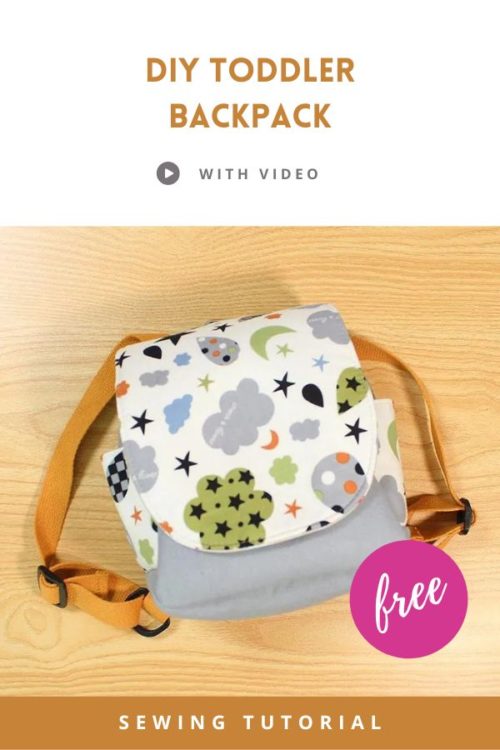 DIY Toddler Backpack FREE sewing tutorial (with video) - Sew Modern Kids