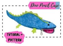 Dino Pencil Case sewing pattern