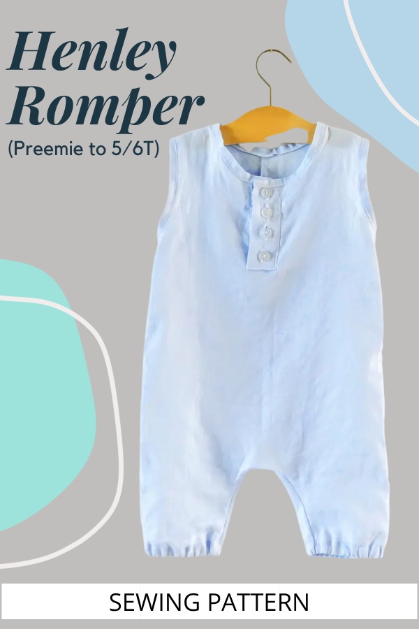 Henley Romper sewing pattern (Preemie to 5/6T) - Sew Modern Kids