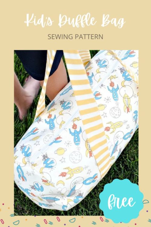 Kid's Duffle Bag FREE sewing pattern - Sew Modern Kids