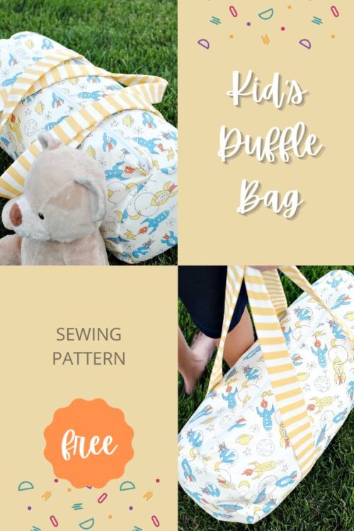 Kid's Duffle Bag FREE sewing pattern - Sew Modern Kids