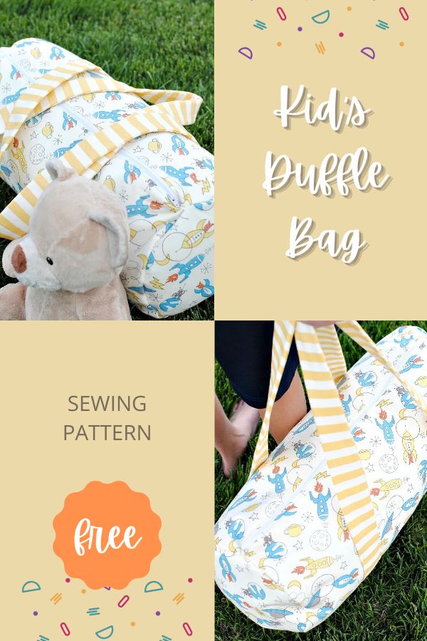 Kid's Duffle Bag FREE sewing pattern