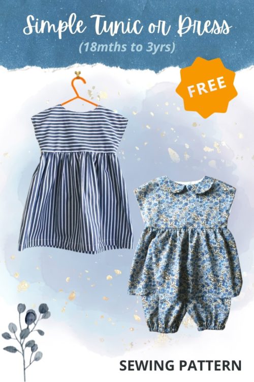 Simple Tunic or Dress FREE sewing pattern (18mths to 3yrs) Sew Modern