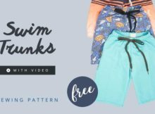 Swim Trunks FREE sewing pattern + video (3mths to 10yrs)