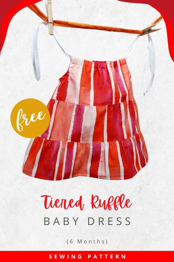 Tiered Ruffle Baby Dress FREE sewing pattern (6mths)