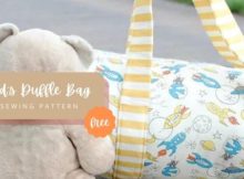 Kid's Duffle Bag FREE sewing pattern